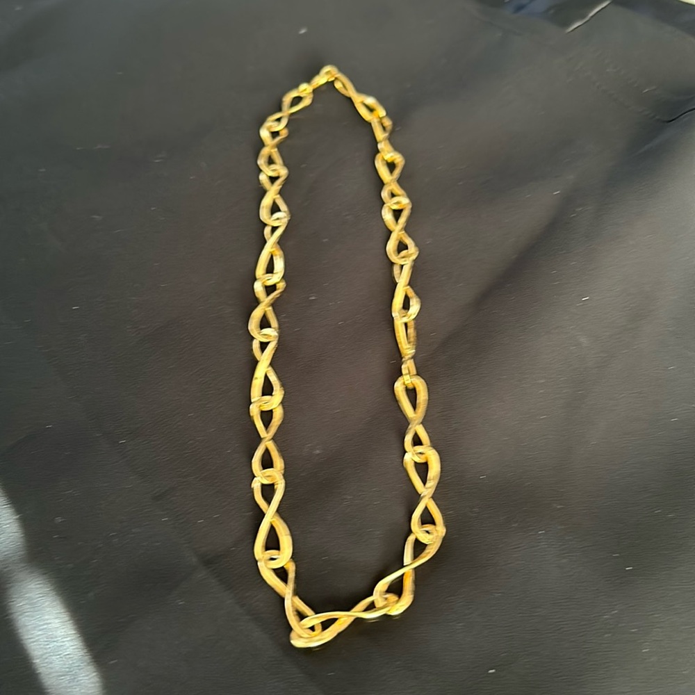 Gold tone necklace